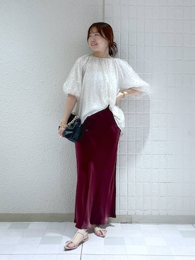 「アイテム（スカート）」を使った、yumaさん（レディース・164cm・30代）の夏コーディネート