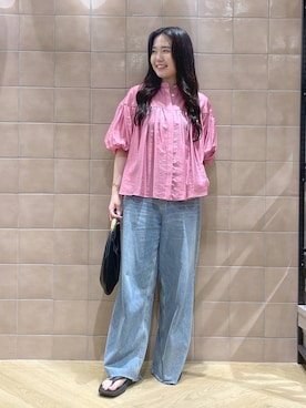 「muleboy（ミュールボーイ）のアイテム」を使った、yumaさん（レディース・164cm）の夏コーディネート