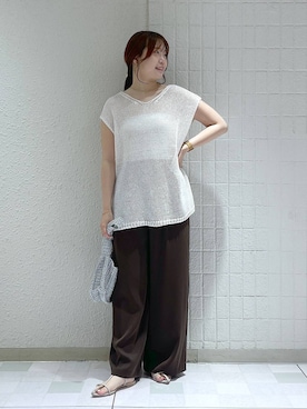 「アイテム（パンツ）」を使った、yumaさん（レディース・164cm・30代）の夏コーディネート