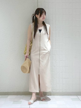 「アイテム（帽子）」を使った、yumaさん（レディース・164cm・30代）の春コーディネート