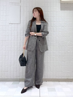 「アイテム（テーラードジャケット）」を使った、yumaさん（レディース・164cm・30代）の秋コーディネート