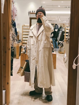 「アイテム（サロペット/オーバーオール）」を使った、𝕄.さん（レディース・158cm）の冬コーディネート