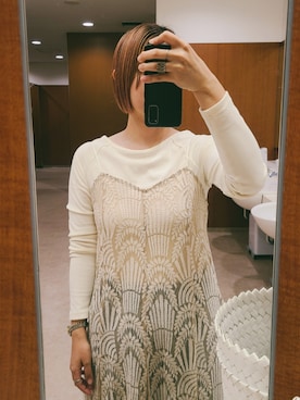 「アイテム（ワンピース/ドレス）」を使った、𝕄.さん（レディース・158cm）の秋コーディネート