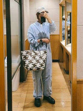 「アイテム（レインシューズ）」を使った、𝕄.さん（レディース・158cm）の秋コーディネート