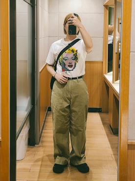 「アイテム（イヤリング）」を使った、𝕄.さん（レディース・158cm）の夏コーディネート