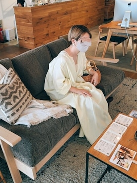 「niko and...（ニコアンド）の2WAYタックワンピース【インスタグラマーコラボ】（ワンピース）」を使った、𝕄.さん（レディース・158cm）の夏コーディネート