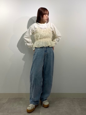 「アイテム（その他トップス）」を使った、YOUKIさん（レディース・157cm・20代）の秋コーディネート
