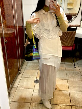 「Ameri（アメリ）のアイテム」を使った、Sさん（レディース・163cm）の夏コーディネート