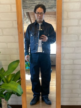 「URBAN RESEARCH（アーバンリサーチ）のアイテム（デニムジャケット）」を使った、キャサさん（メンズ・171cm）の冬コーディネート