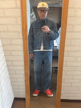 「BEAMS PLUS（ビームスプラス）のアイテム」を使った、キャサさん（メンズ・171cm）の春コーディネート