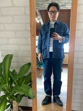 「BEAMS PLUS（ビームスプラス）のアイテム（ジャケット/アウター）」を使った、キャサさん（メンズ・171cm）の冬コーディネート