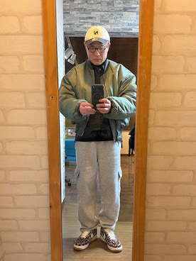 「Buzz Rickson's（バズリクソンズ）のアイテム」を使った、キャサさん（メンズ・171cm）の春コーディネート