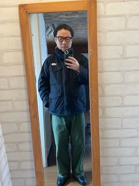 「THE NORTH FACE（ザノースフェイス）のアイテム（ミリタリージャケット）」を使った、キャサさん（メンズ・171cm）の春コーディネート