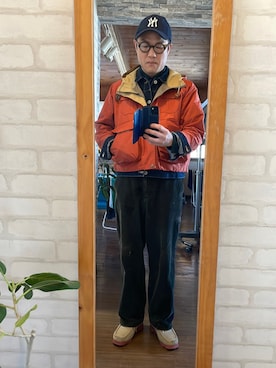 「SIERRA DESIGNS（シェラデザイン）のアイテム（マウンテンパーカー）」を使った、キャサさん（メンズ・171cm）の春コーディネート