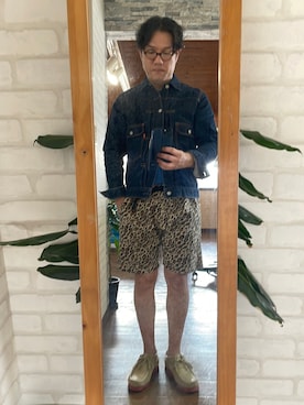 「ROXY（ロキシー）のアイテム（パンツ）」を使った、キャサさん（メンズ・171cm）の夏コーディネート