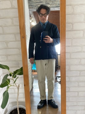 「BEAMS（ビームス）のアイテム（ジャケット/アウター）」を使った、キャサさん（メンズ・171cm）の冬コーディネート
