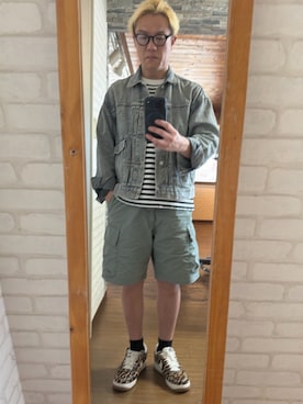 「エアフォースワン」｜キャサさん（メンズ・171cm）の夏コーディネート