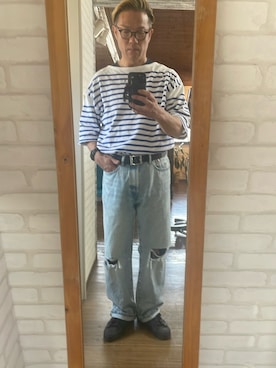「GAP（ギャップ）のアイテム」を使った、キャサさん（メンズ・171cm）の夏コーディネート