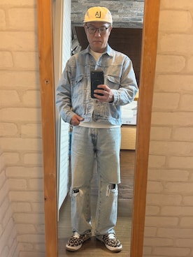 「GAP（ギャップ）のアイテム（パンツ）」を使った、キャサさん（メンズ・171cm）の夏コーディネート