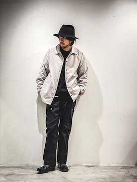 「ショット」｜「アイテム（ブルゾン）」を使った、鈴木 瞬さん（メンズ・176cm）の夏コーディネート