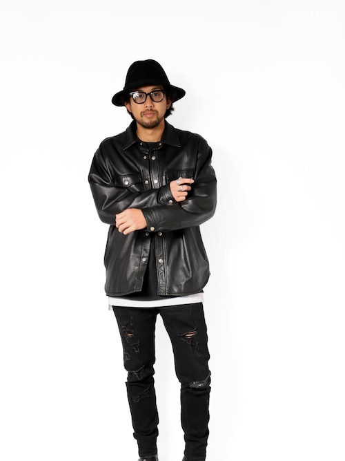 schott（ショット）の「Schott/ショット/LAMB LEATHER CPO SHIRT/CPO