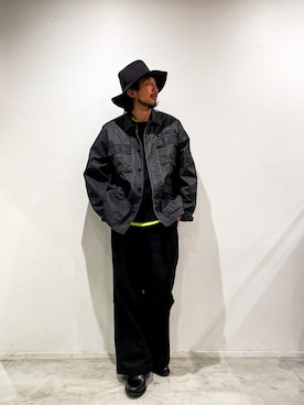 「SCHOTT」｜「アイテム（ブルゾン）」を使った、鈴木 瞬さん（メンズ・176cm）の春コーディネート