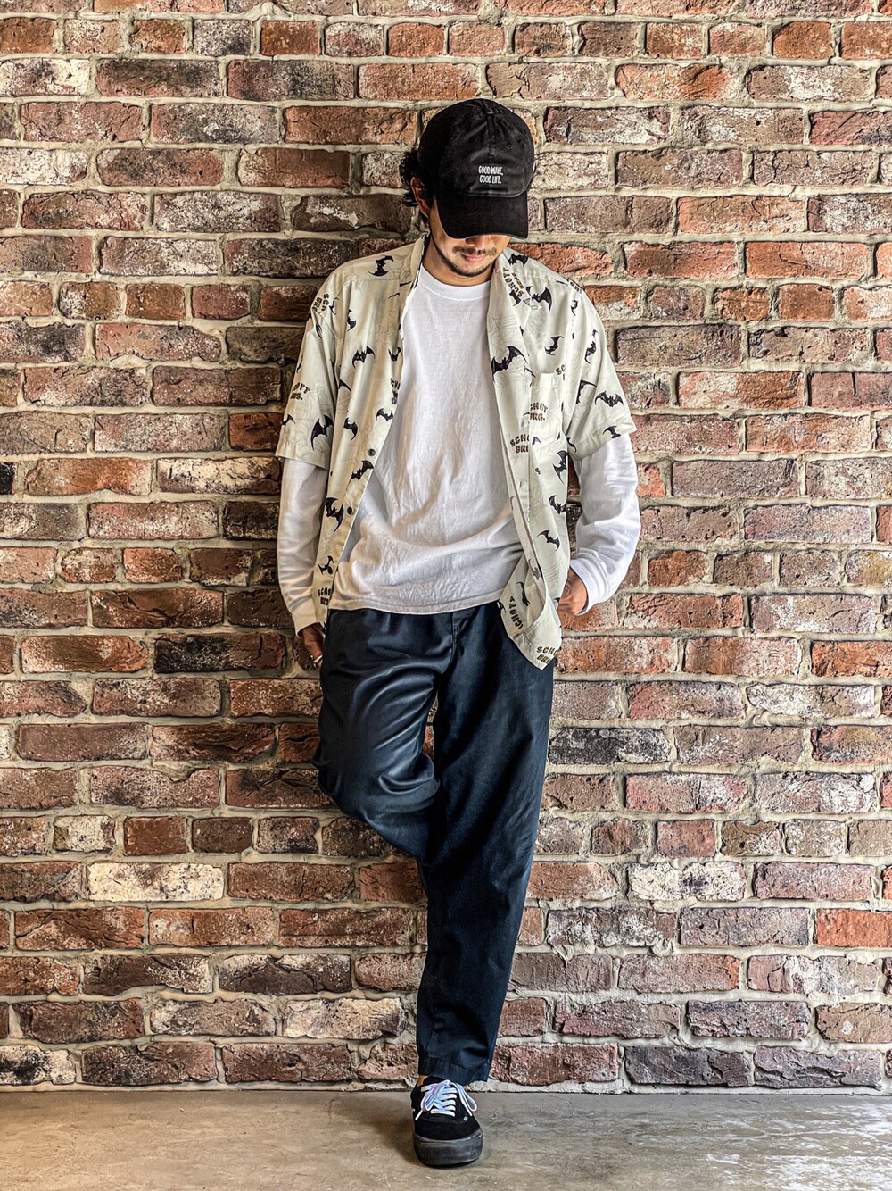 schott（ショット）の「Schott/ショット/HAWAIIAN SHIRT BAT& SPIDER