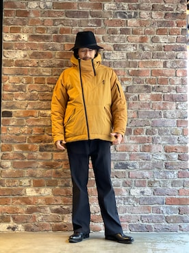 「schott（ショット）のアイテム（ブルゾン）」を使った、鈴木 瞬さん（メンズ・176cm）の冬コーディネート