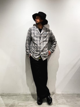 Schott/ショット/RAYON OMBRE LS SHIRT/レーヨン オンブレシャツ