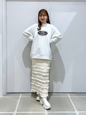 「アイテム（スウェット）」を使った、ミユさん（レディース・157cm・20代）の秋コーディネート