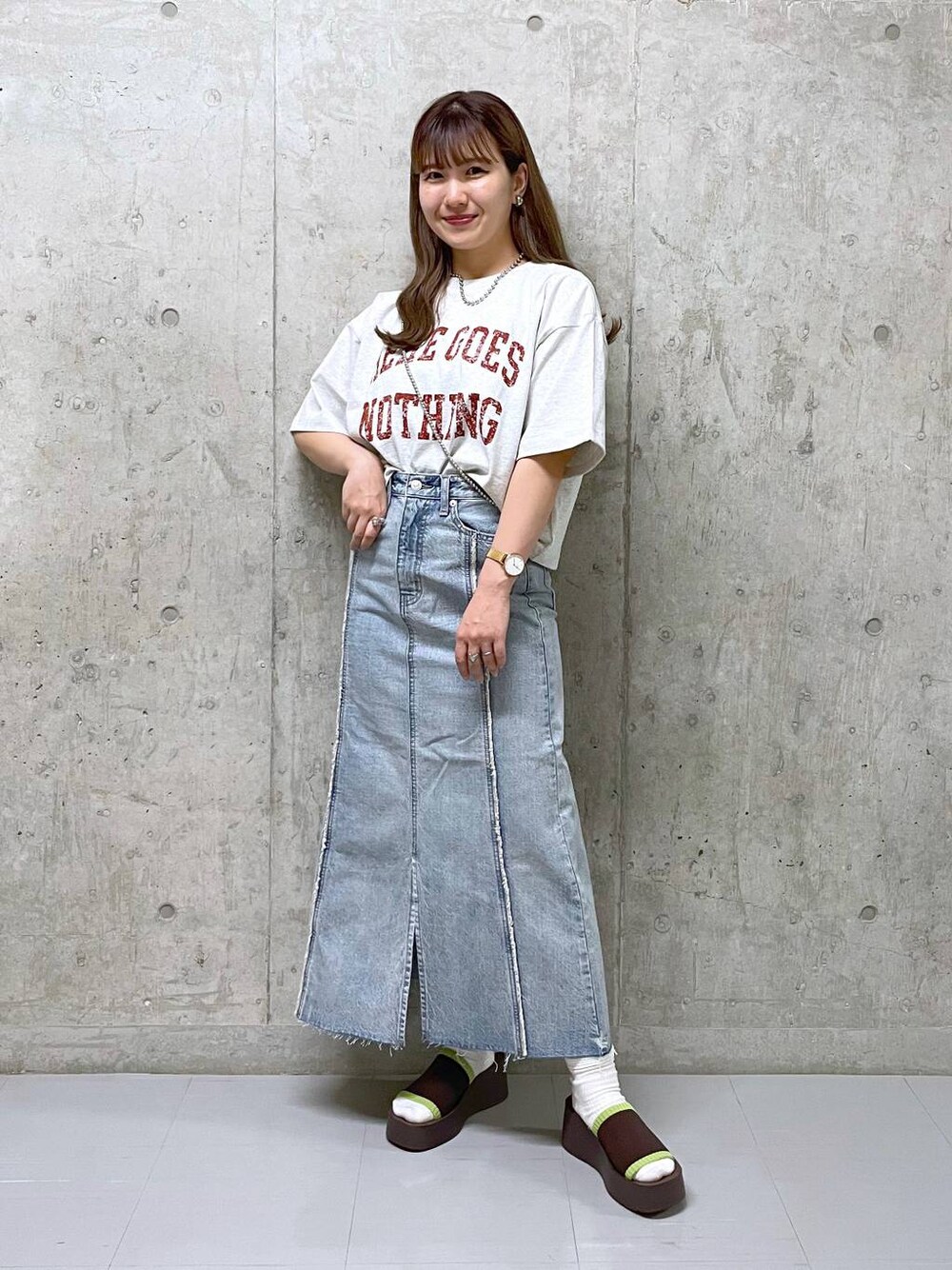 ミユ(LOWRYS FARM 阪急西宮ガーデンズ)｜LOWRYS FARMのスカートを使ったコーディネート - WEAR