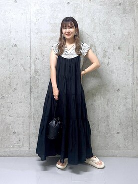 「アイテム（その他トップス）」を使った、ミユさん（レディース・157cm・20代）の夏コーディネート