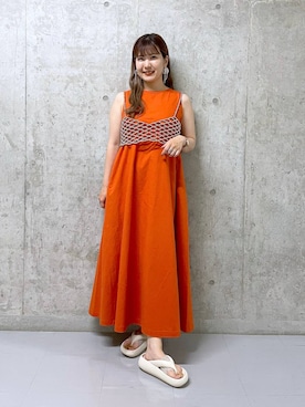 「アイテム（その他トップス）」を使った、ミユさん（レディース・157cm・20代）の夏コーディネート