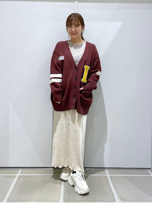 セール】ワッペンレタードカーディガンLS 133798（カーディガン