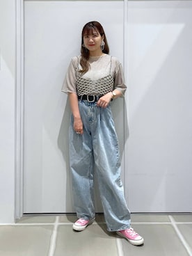 「アイテム（その他トップス）」を使った、ミユさん（レディース・157cm・20代）の夏コーディネート