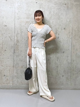 「アイテム（その他トップス）」を使った、ミユさん（レディース・157cm・20代）の夏コーディネート