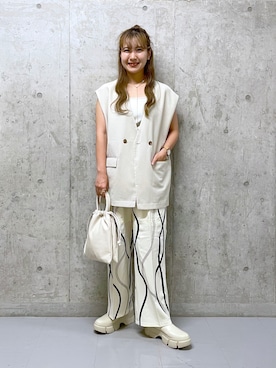 「スニーカーブーツ」｜「アイテム（その他）」を使った、ミユさん（レディース・157cm）の夏コーディネート