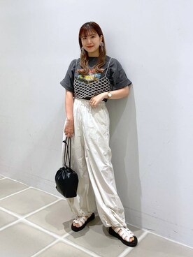 「アイテム（その他トップス）」を使った、ミユさん（レディース・157cm・20代）の夏コーディネート