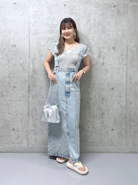 「アイテム（その他トップス）」を使った、ミユさん（レディース・157cm・20代）の夏コーディネート