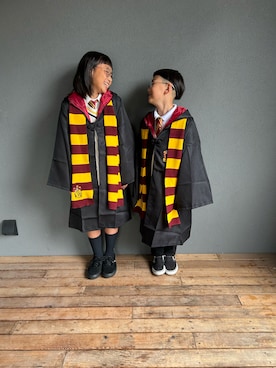 「アイテム（シューズ）」を使った、fuuuさん（キッズ・125cm）の秋コーディネート