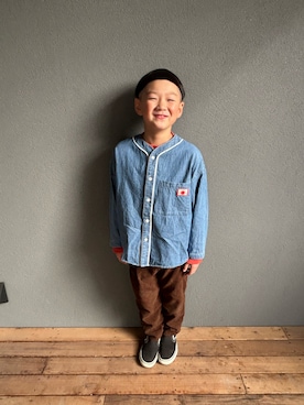 「アイテム（シューズ）」を使った、fuuuさん（キッズ・125cm）の秋コーディネート