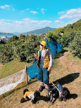 「アイテム（ペットグッズ）」を使った、ずんちゃ🌞さん（レディース・163cm）の秋コーディネート