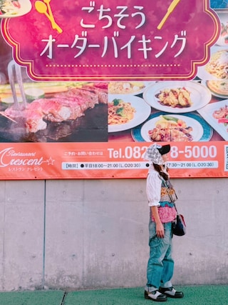 「古着屋のアイテム（シャツ/ブラウス）」を使った、ずんちゃ🌞さん（レディース・163cm）の秋コーディネート