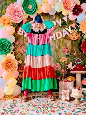 「antiqua（アンティカ）のアイテム」を使った、ずんちゃ🌞さん（レディース・163cm）の春コーディネート