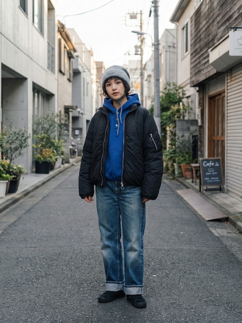 rehacer : Gradation Remaining Loose Knit Cap（ニットキャップ