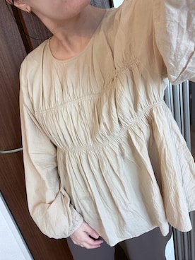 「アイテム（イヤリング）」を使った、そ。さん（レディース・157cm）の秋コーディネート