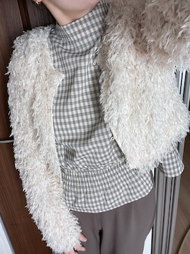 「アイテム（イヤリング）」を使った、そ。さん（レディース・157cm）の秋コーディネート