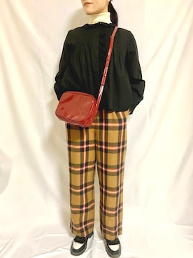 「CORTES WORKS（コルテスワークス）のアイテム」を使った、umeさん（レディース・161cm）の冬コーディネート