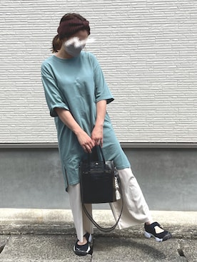 「ラフコーデ」｜「アイテム（その他）」を使った、Tさんち。さん（レディース・155cm）の夏コーディネート