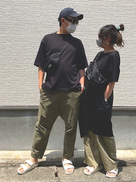 「BACK NUMBER（バックナンバー）のアイテム（チュニック）」を使った、Tさんち。さん（レディース・155cm）の夏コーディネート